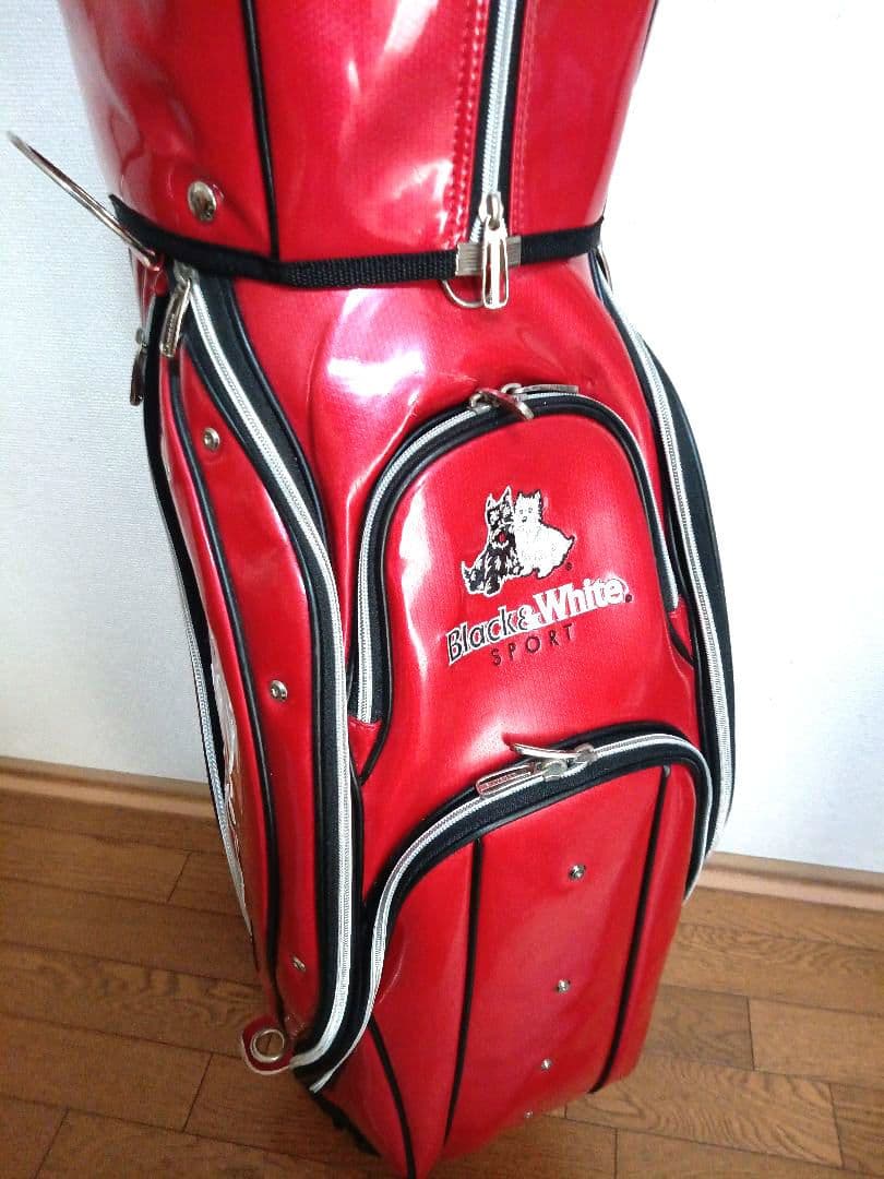 ゴルフ　ブラック＆ホワイト　キャディーバッグ (ユニセックス)