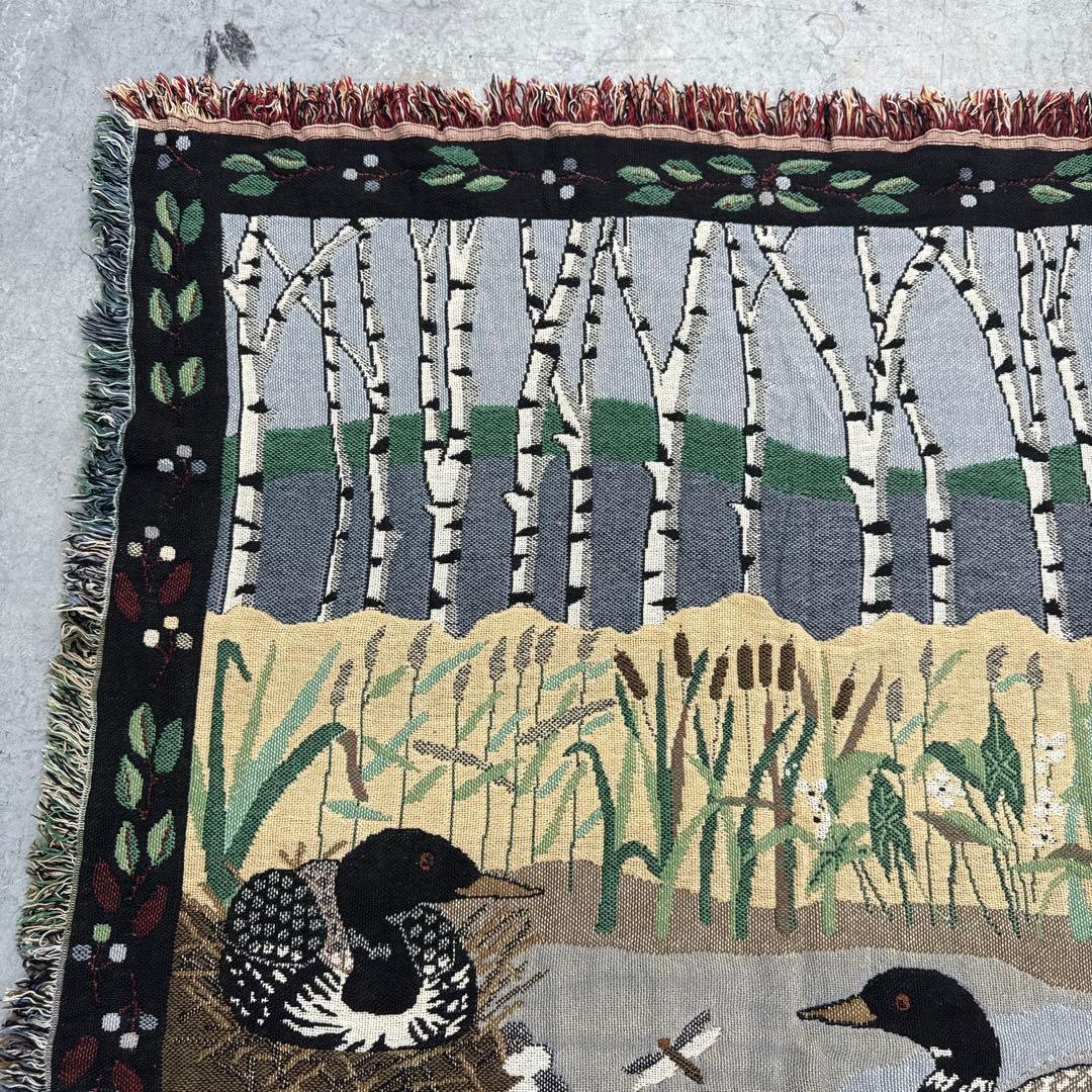 80年代LL Bean マルチカバー　ソファーカバー　ラグ 157x105