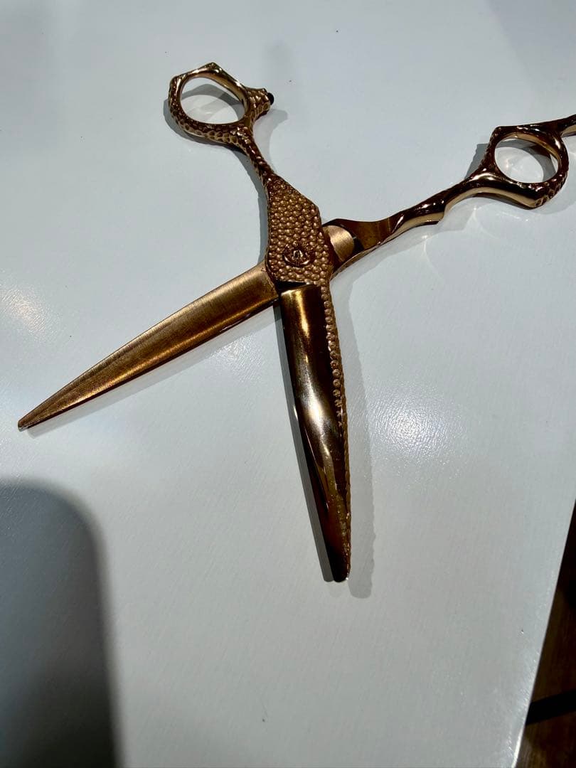 【匠】槌目シザー　黄金スライド　シザー　鋏　定価22000円