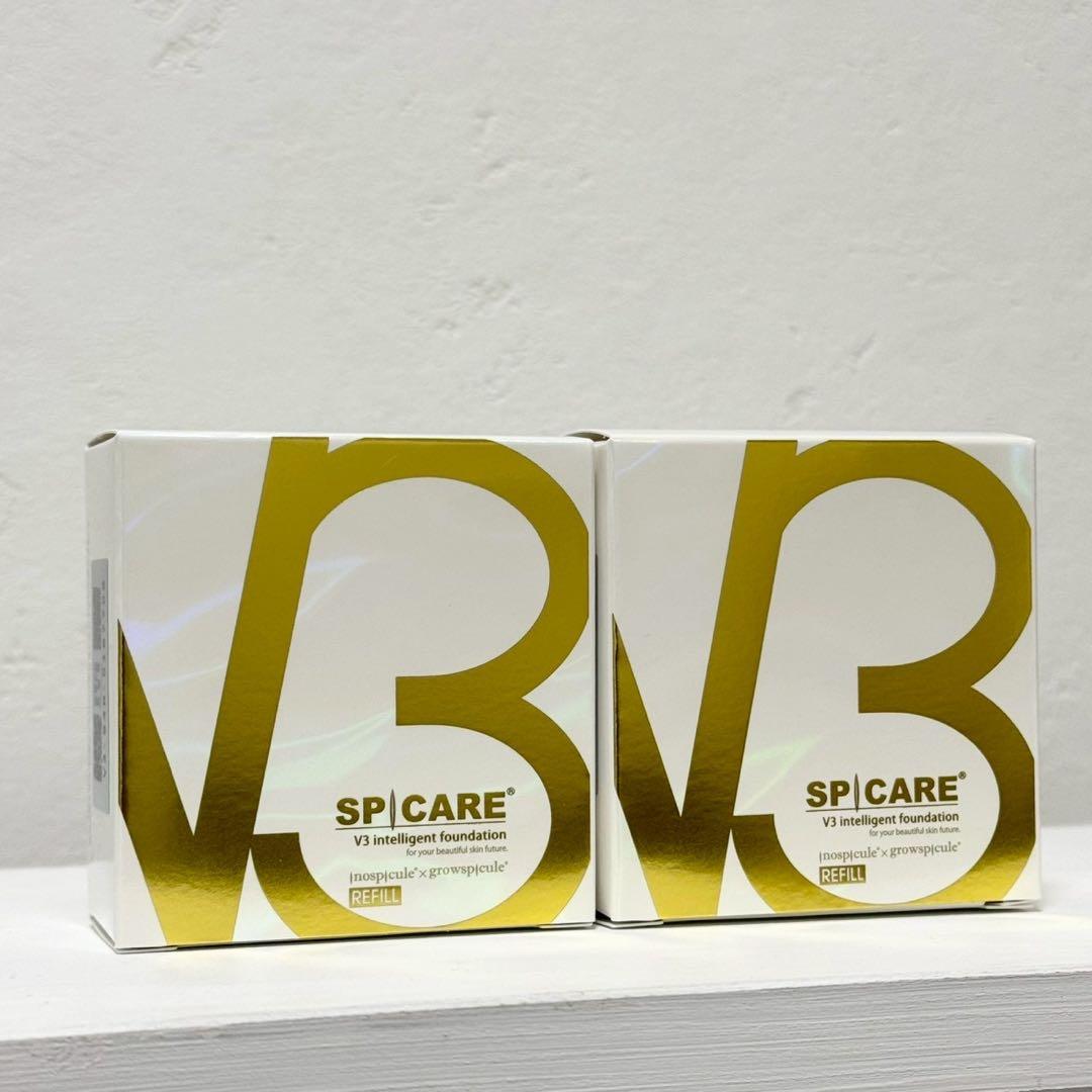 スピケアV3インテリジェントファンデーション★詰替×2個★ 正規品 ロット番号付