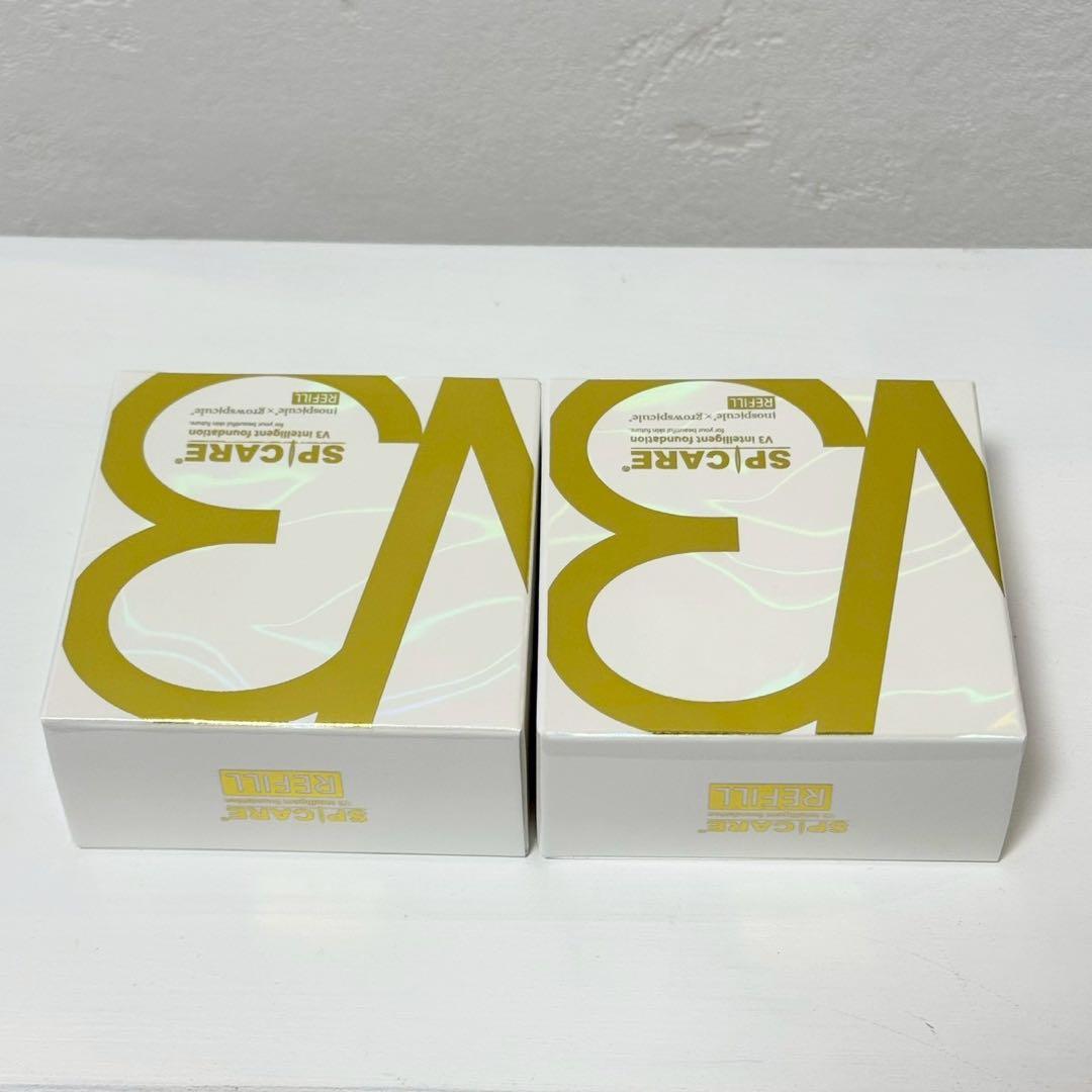 スピケアV3インテリジェントファンデーション★詰替×2個★ 正規品 ロット番号付