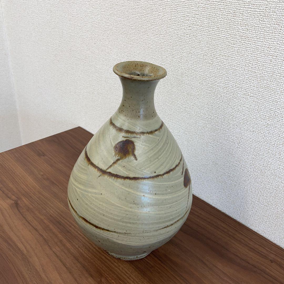 【人間国宝】島岡達三 刷毛目竹文壷