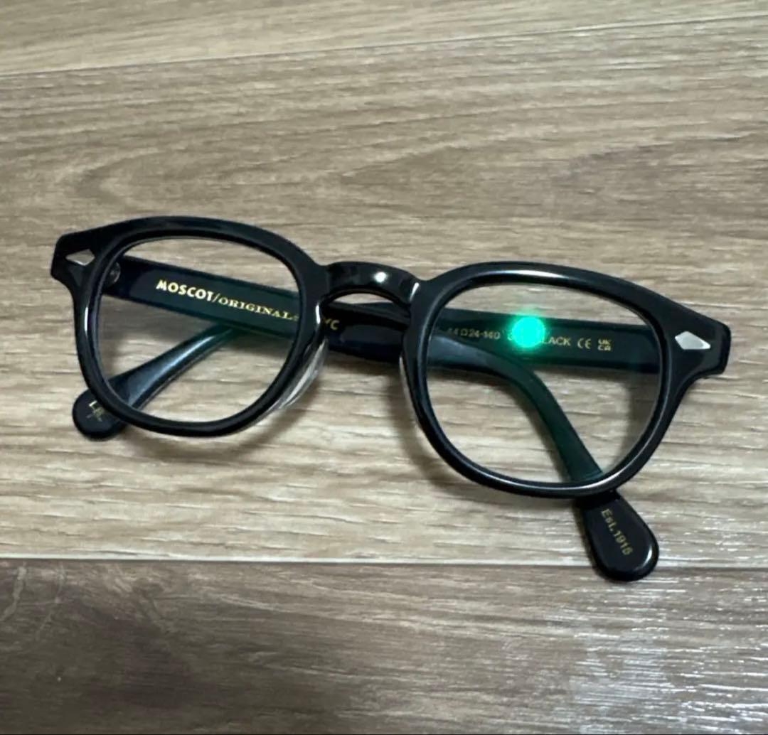 MOSCOT ブラックフレーム メガネ セット