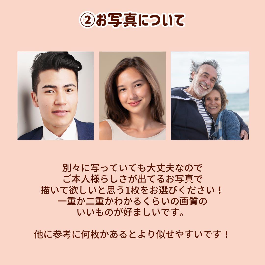 3名さま　B4サイズ【似顔絵オーダー】