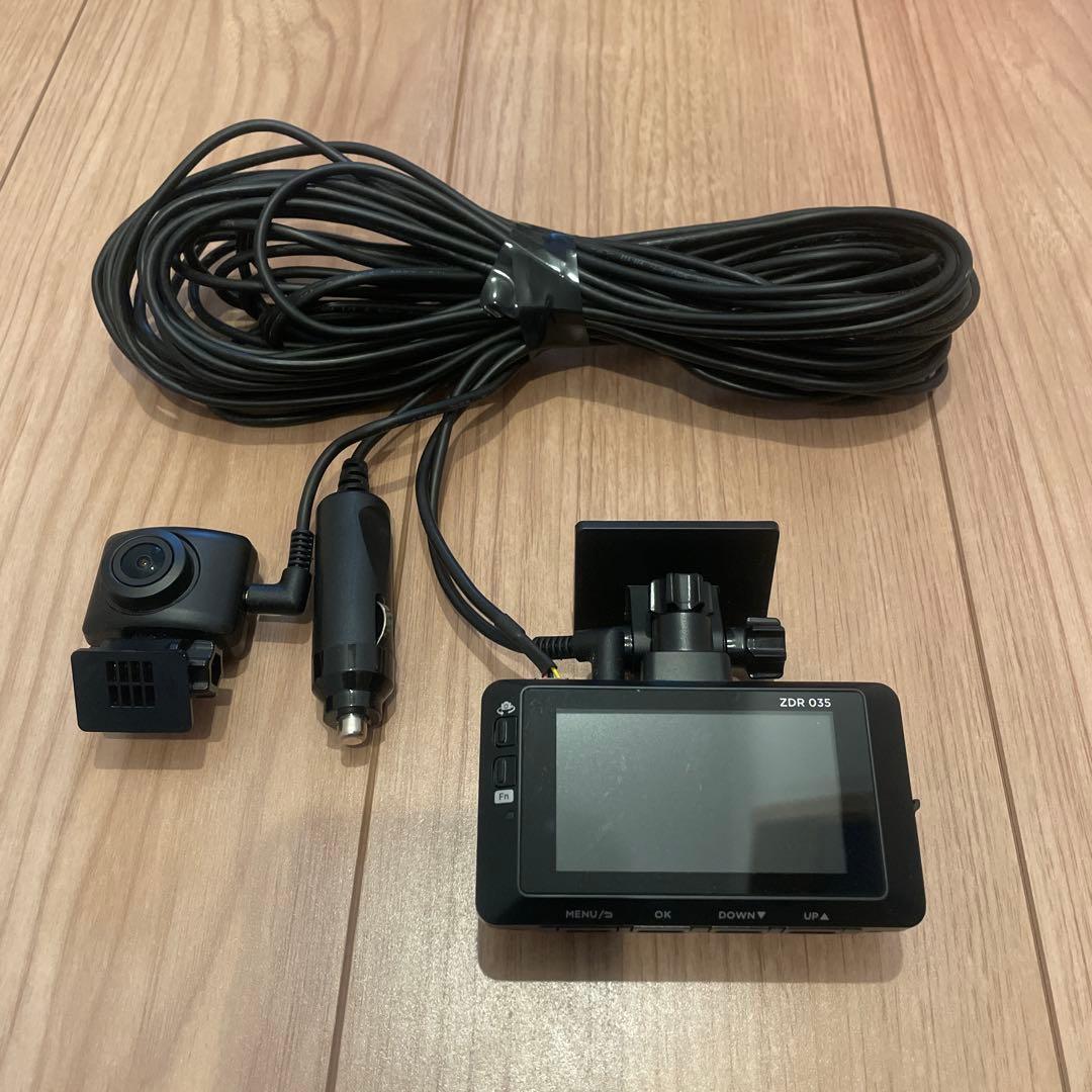 コムテックZDR035ドライブレコーダー 中古美品 後方カメラ