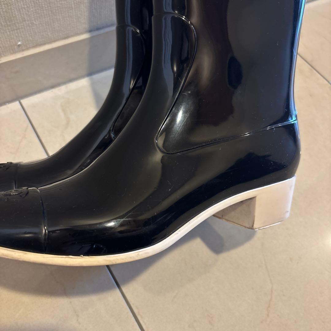 CHANEL シャネル　カメリア　レインブーツ