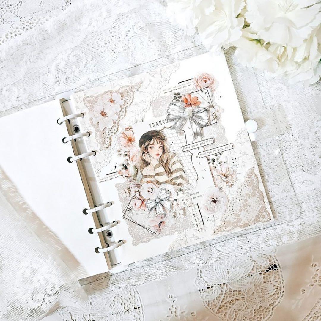 コラージュ素材　紙もの　素材紙　【2058】