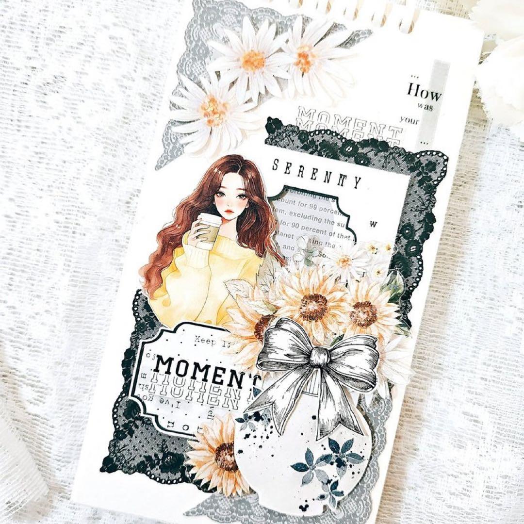 コラージュ素材　紙もの　素材紙　【2058】