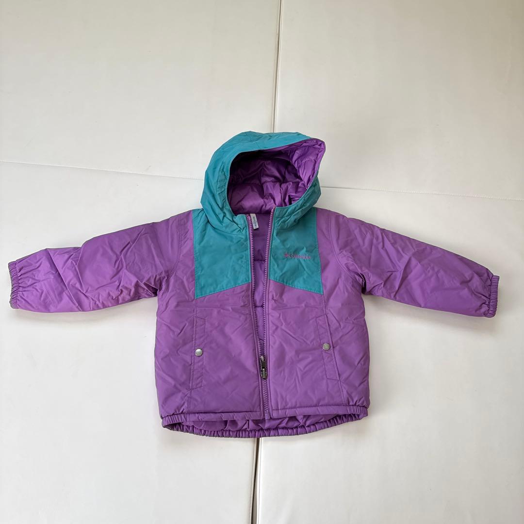 Columbia スノーウェア 子供用 紫と青　リバーシブル