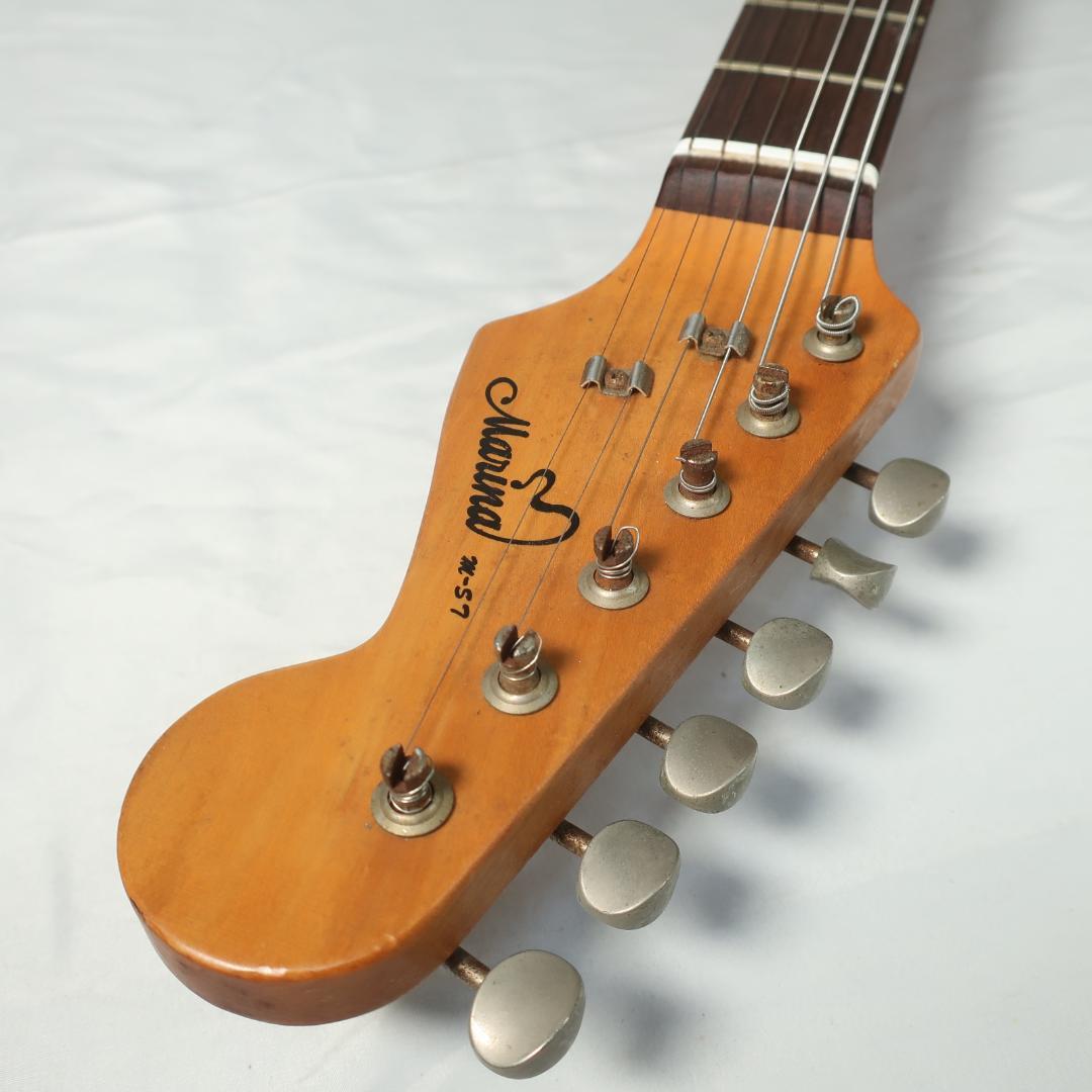 Marina M-STストラトタイプ エレキギター ケース付 ビンテージ中信楽器