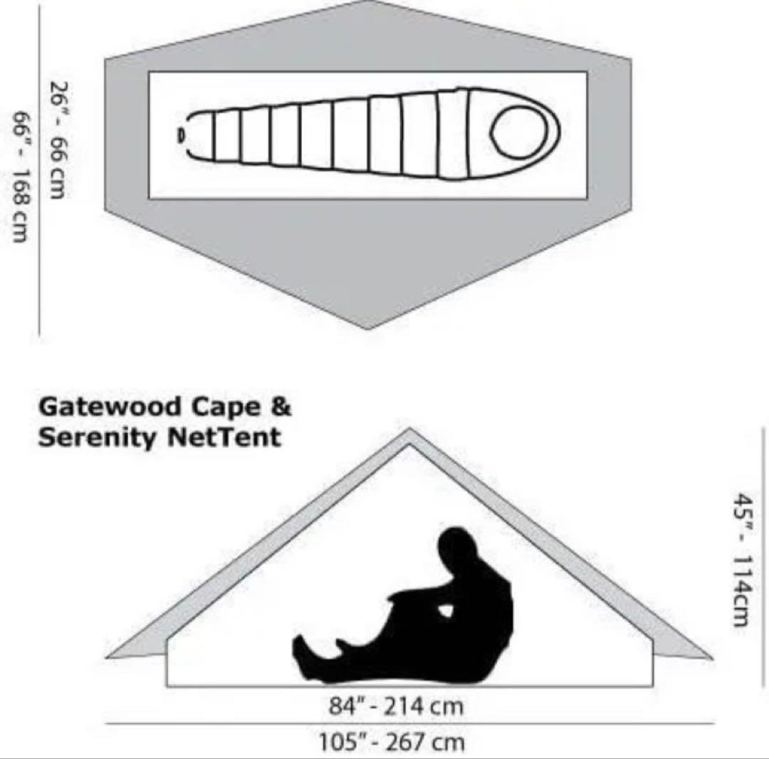 【お得な4点セット】six moon designs ゲートウッドケープ