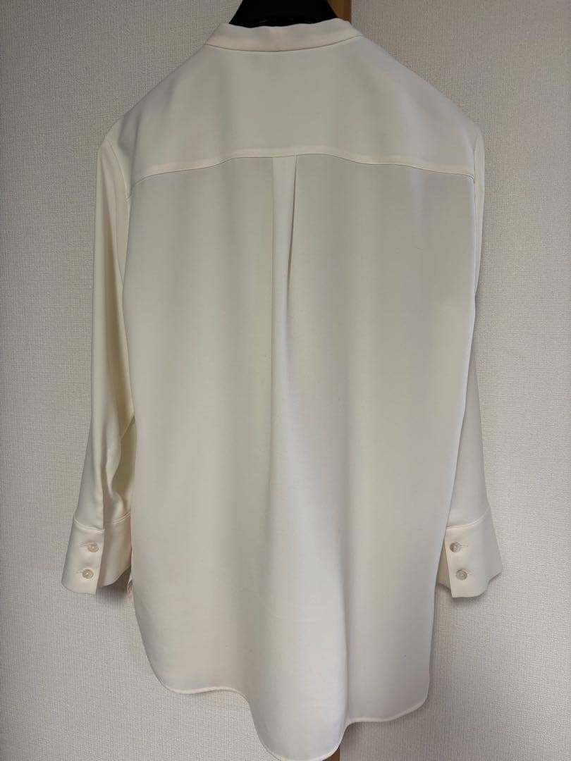 Theory Prime ette Tie Blouse Sアイボリー