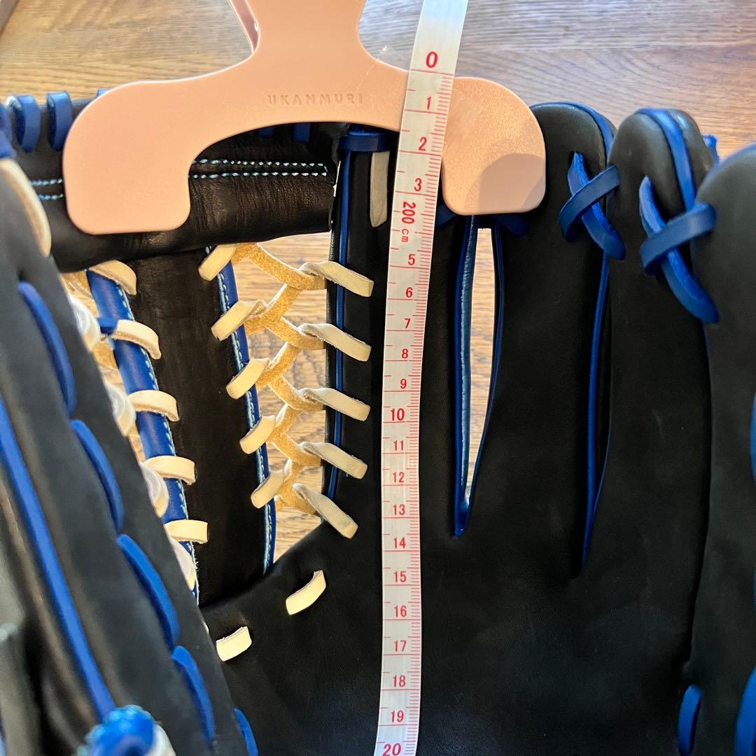 【未使用】Mizuno 軟式用グローブ 青/黒 収納袋付き