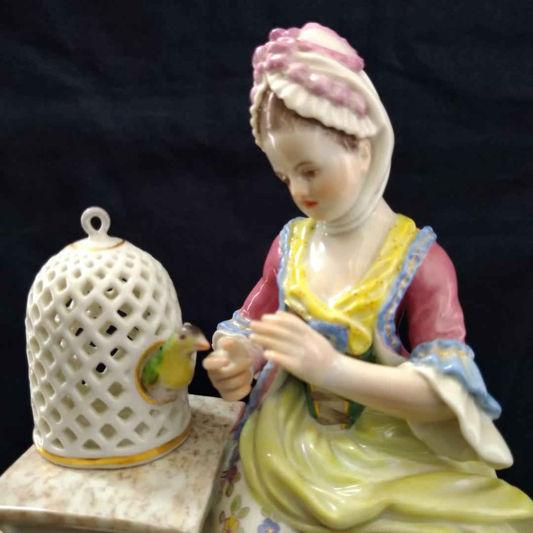 りんごミカン✤マイセン(Meissen)フィギュリン『五感の寓意(触覚)』