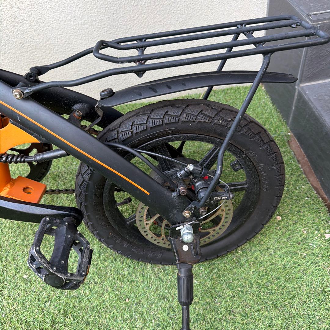 大阪発　ジャンクFLYFISH 電動アシスト自転車 オレンジ　引取り限定