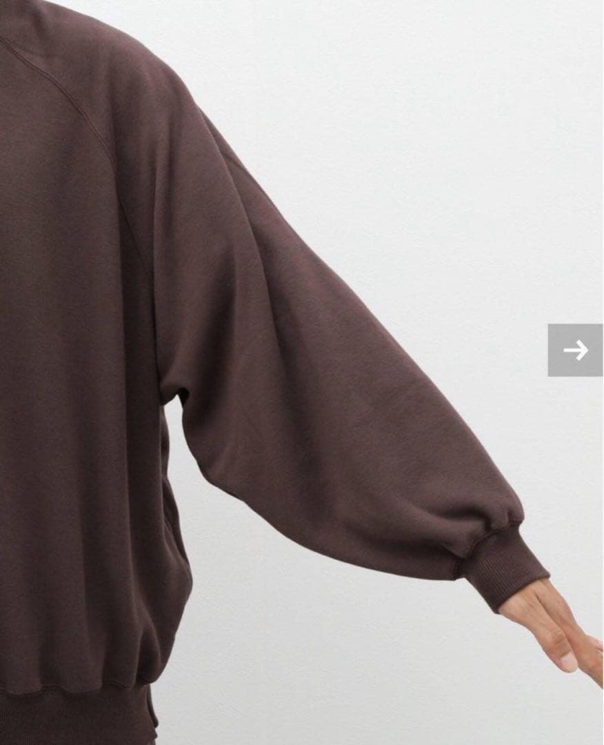 is-ness イズネス　スウェット　セットアップ 裏起毛　ブラウン　ML