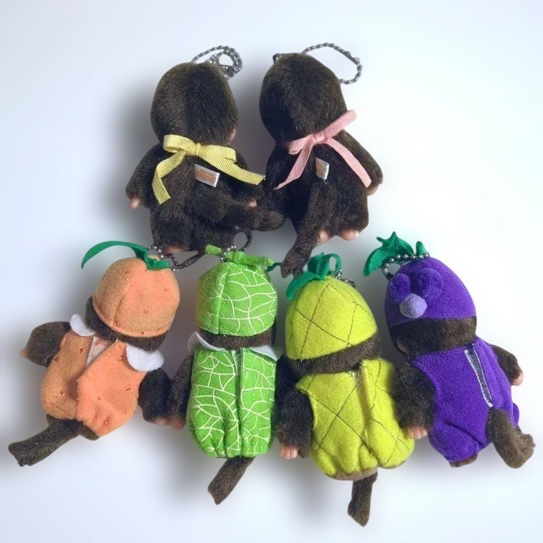 【レア】モンチッチ キーホルダー 果物 フルーツマスコット 6点セット