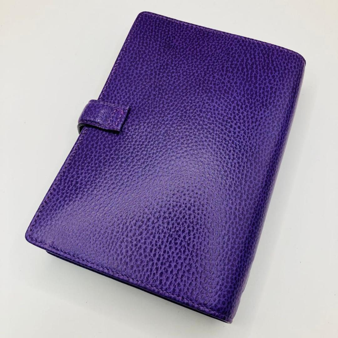 【希少 新品】FILOFAX FINSBURY システム手帳 バイブル パープル