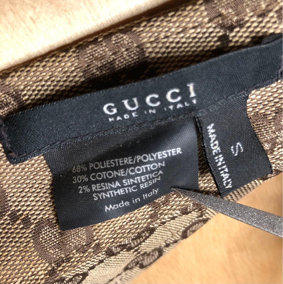 GUCCI GGパターンサンバイザー 美品 ビンテージ ゴルフ