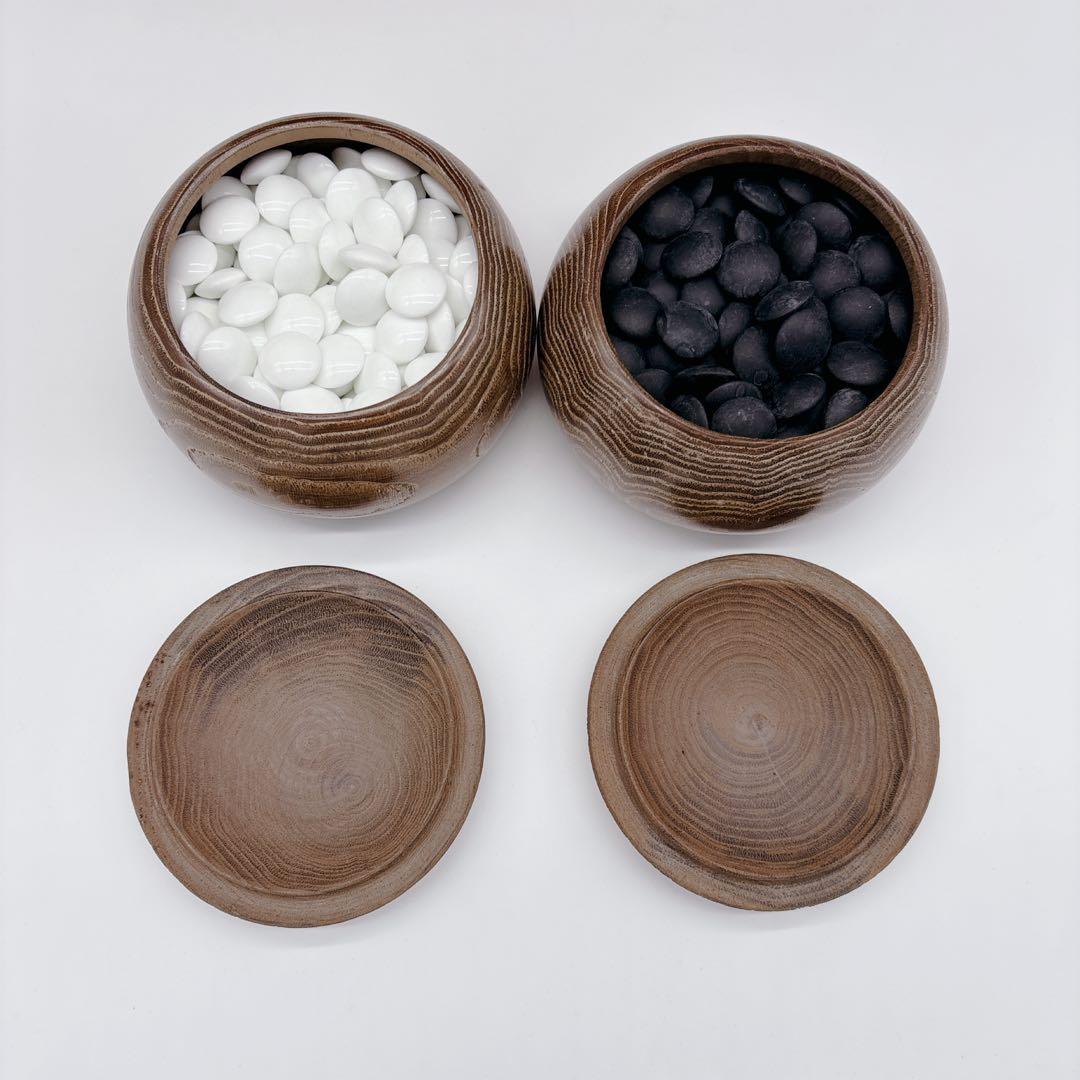 ✨高級✨ 囲碁セット 板目 木裏 極厚 へそあり 脚付 一枚板 榧材