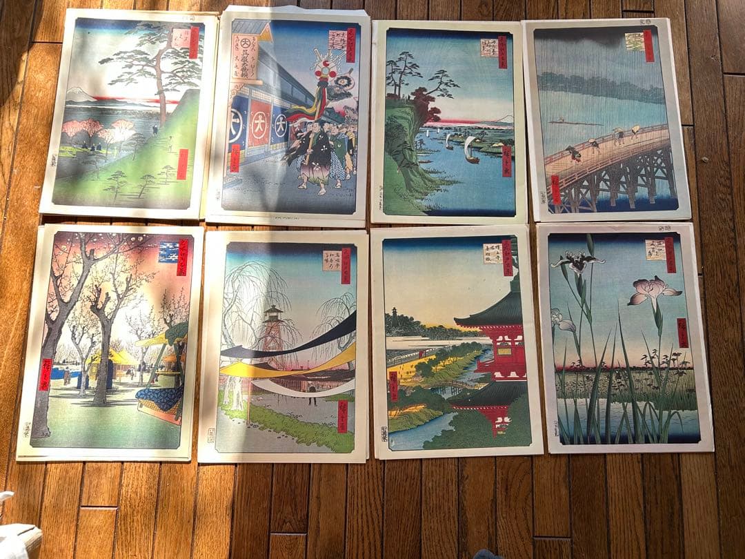 歌川広重 「名所江戸百景」 原寸大複製額絵