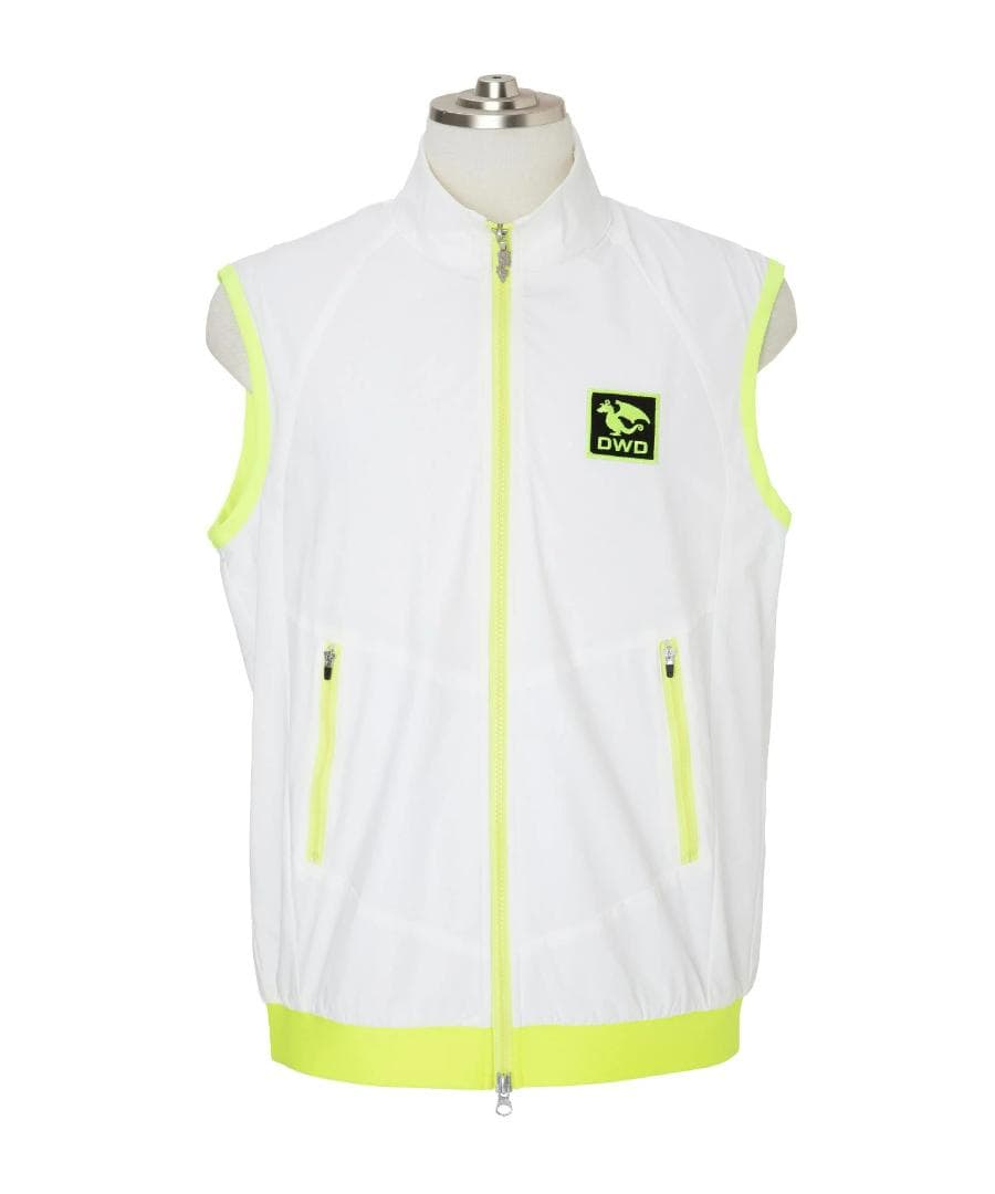 新品☆ダンスウィズドラゴン コンパクト タフタ ジャージ ベスト☆白☆XL