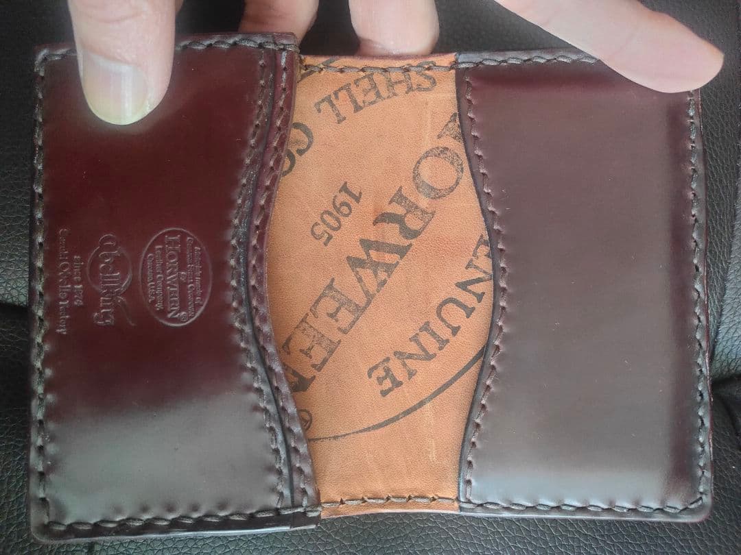 オーベルズ ホーウィン シェルコードバン 名刺入れ