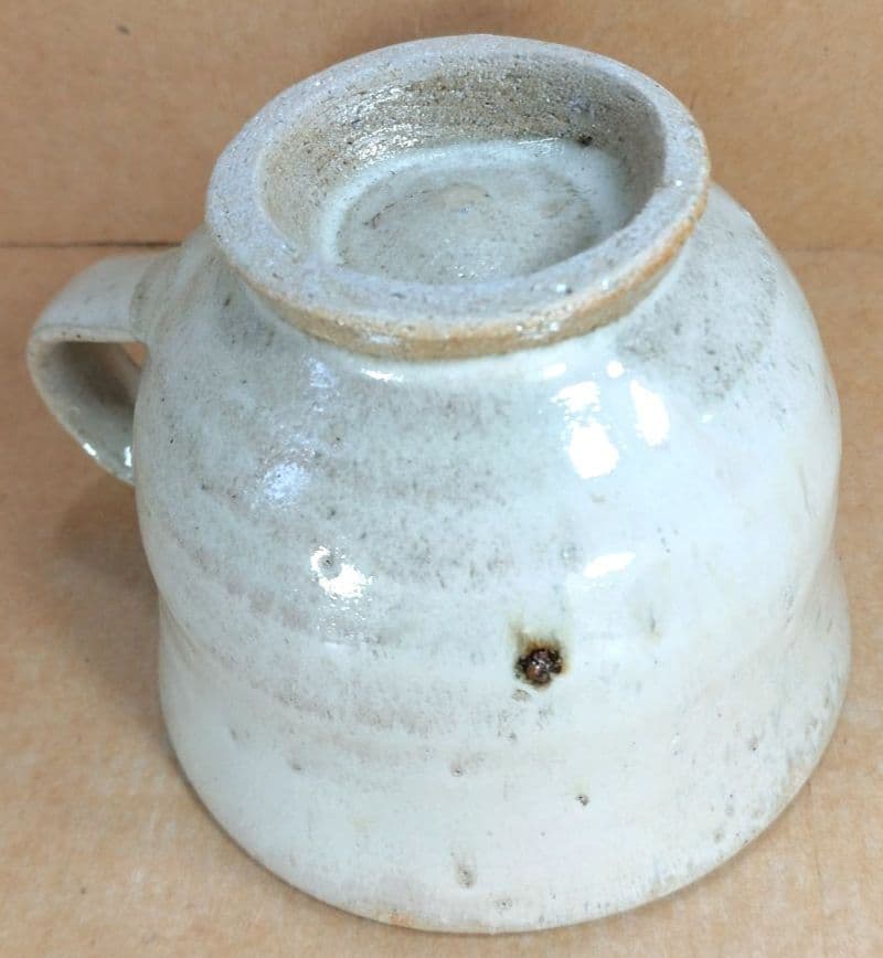 濱田庄司(浜田庄司) 朝杯(カップ&ソーサー）共箱 未使用 益子焼 人間国宝