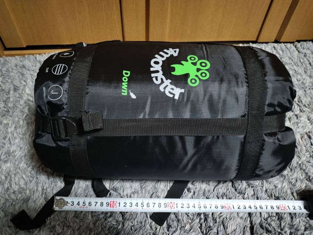 4monster ダウン寝袋 ブラック １５°F / -9℃　2個セット