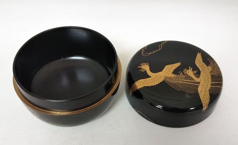 茶道具 鵬雲斎好 瑞鳥平棗 中村宗悦 新品未使用