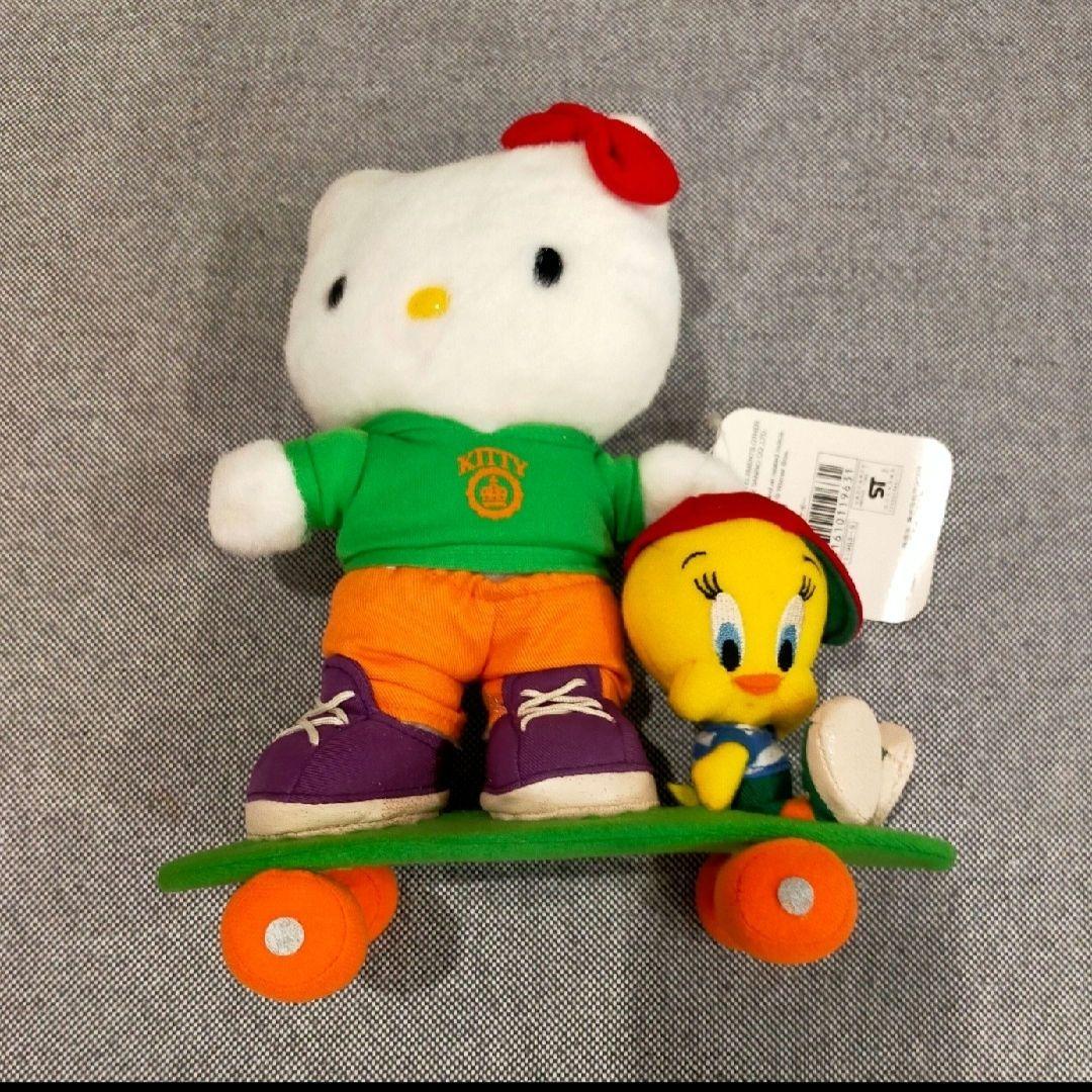 Sanrio キティ　トゥイーティー　ぬいぐるみ　スケートボード　レア　激レア