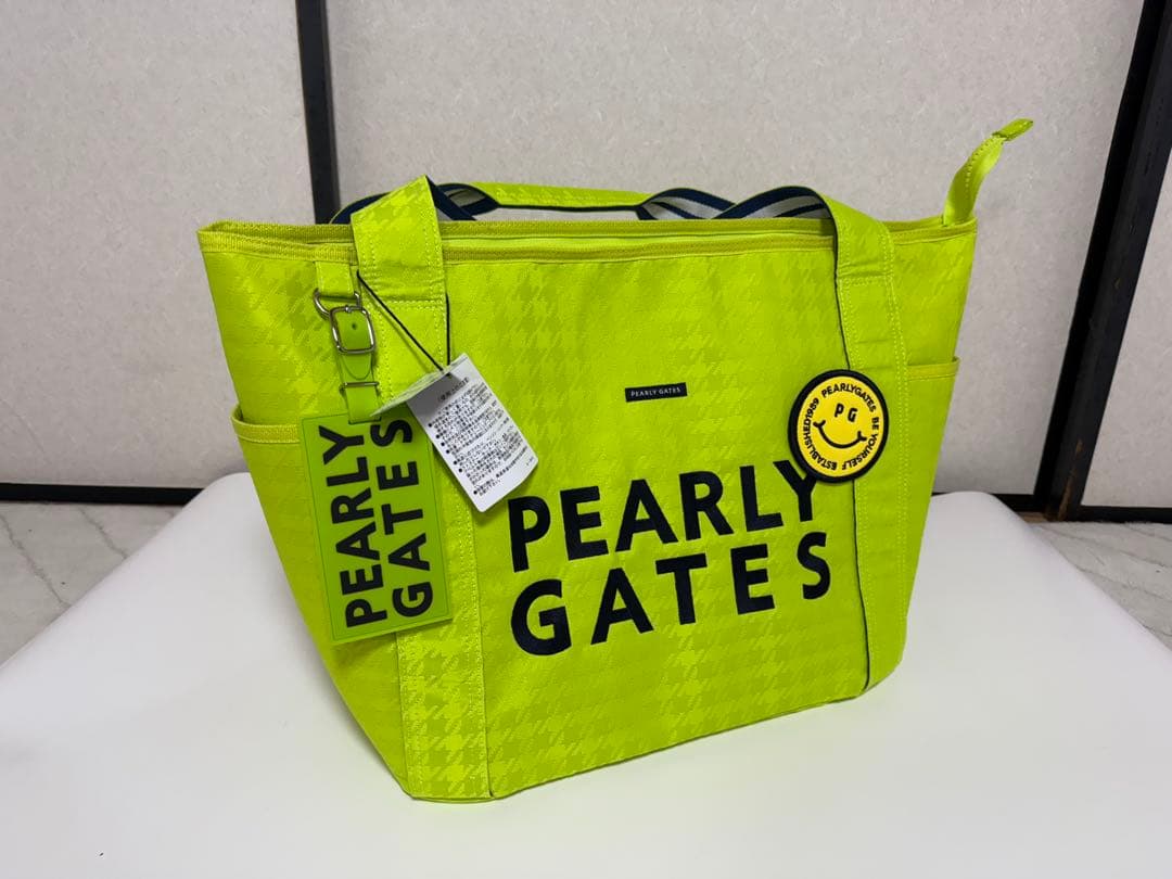 【新品・未使用】PEARLY GATES 蛍光イエロートートバッグ