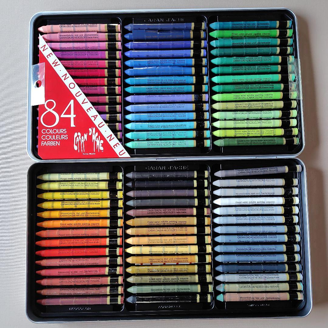 a*o様 CRAN D'ACHE NEOCOLOR II 84色セット