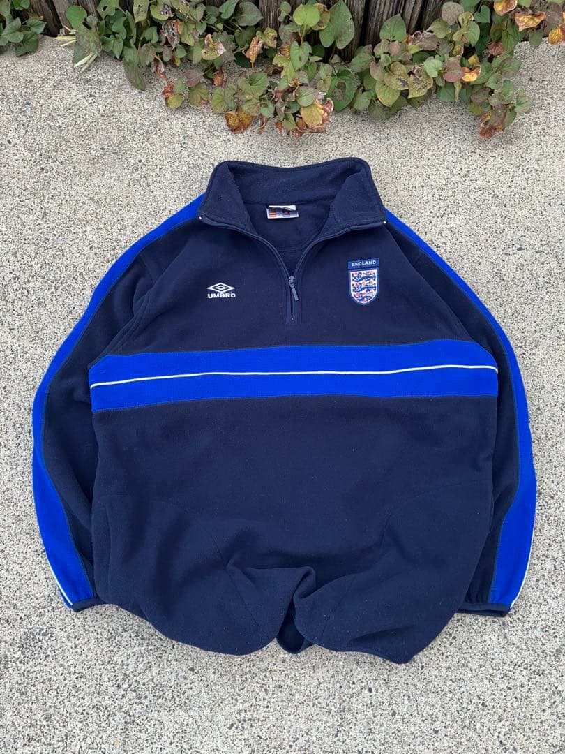 【入手困難】アンブロxイングランド代表/ビンテージフリースジャケットL