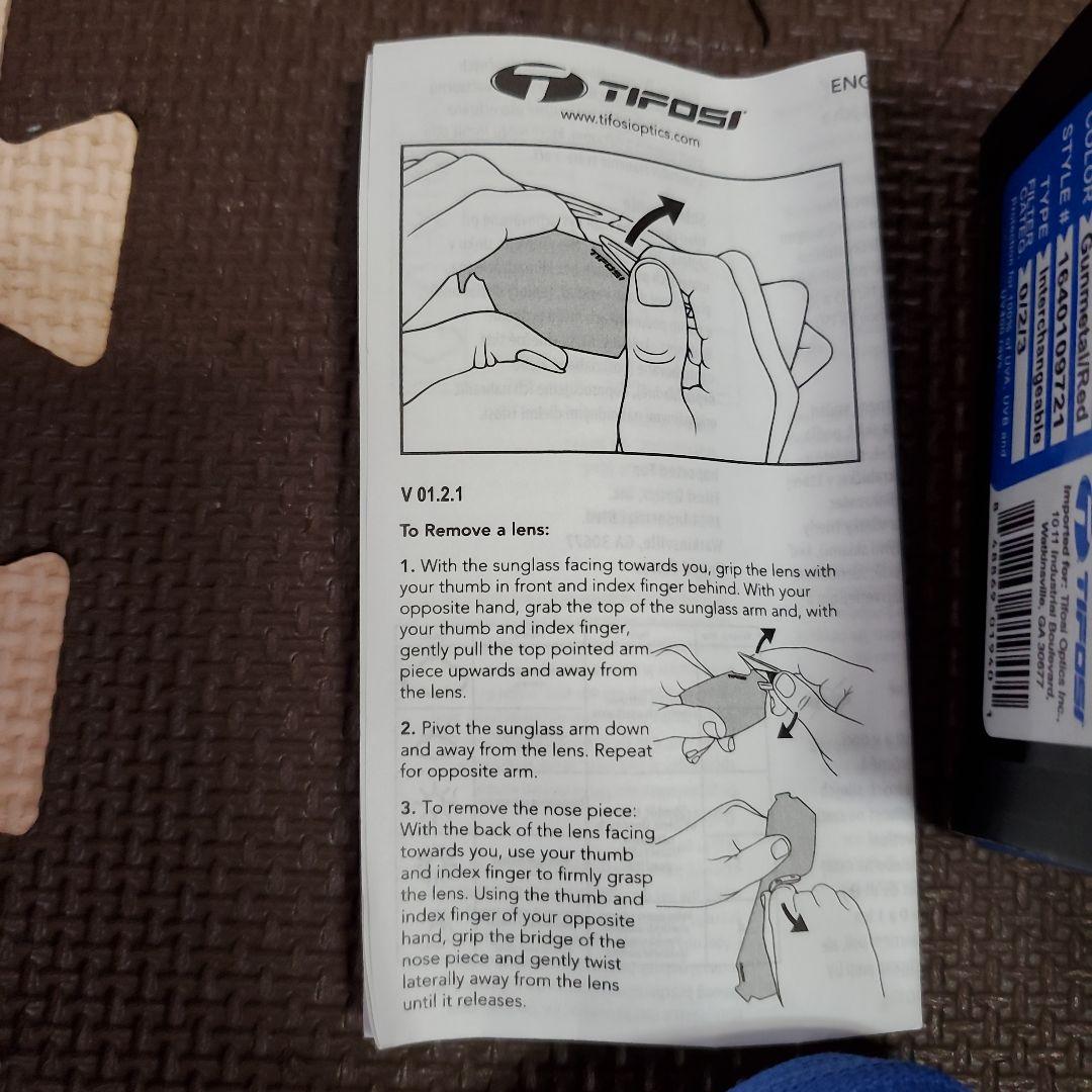 TIFOSI ティフォージ　スポーツサングラス オレンジ/レッド