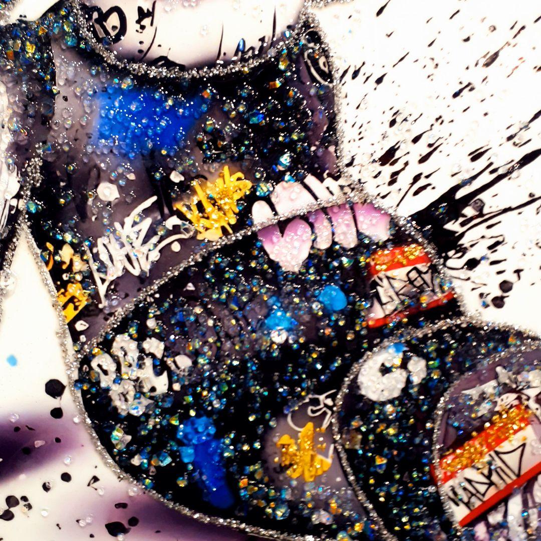 輸入雑貨　天然水晶石　KAWS(カウズ)　クリスタルアート　宝石