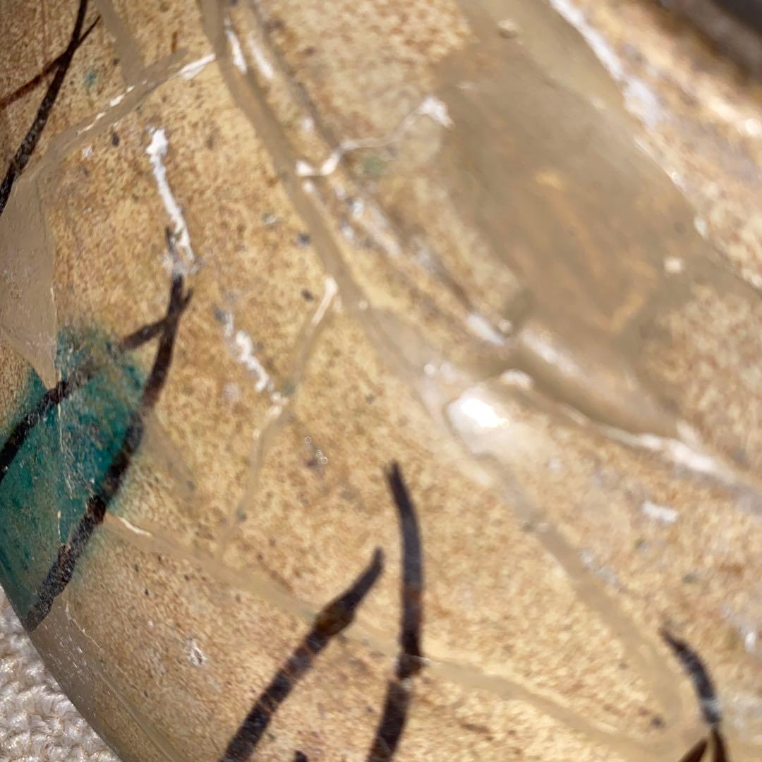 ペルシャ　鳥紋ラスター大皿　紀元前5世紀頃