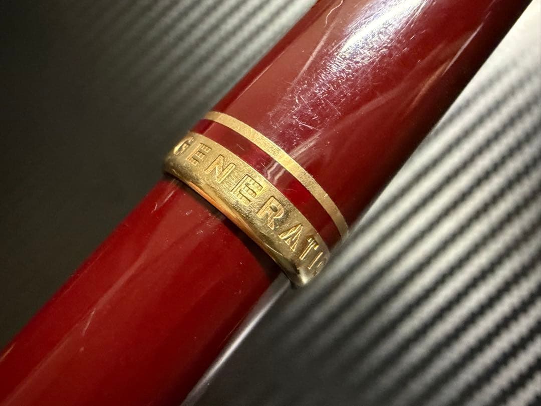 美品 モンブラン ジェネレーション ボルドー F 細字 万年筆