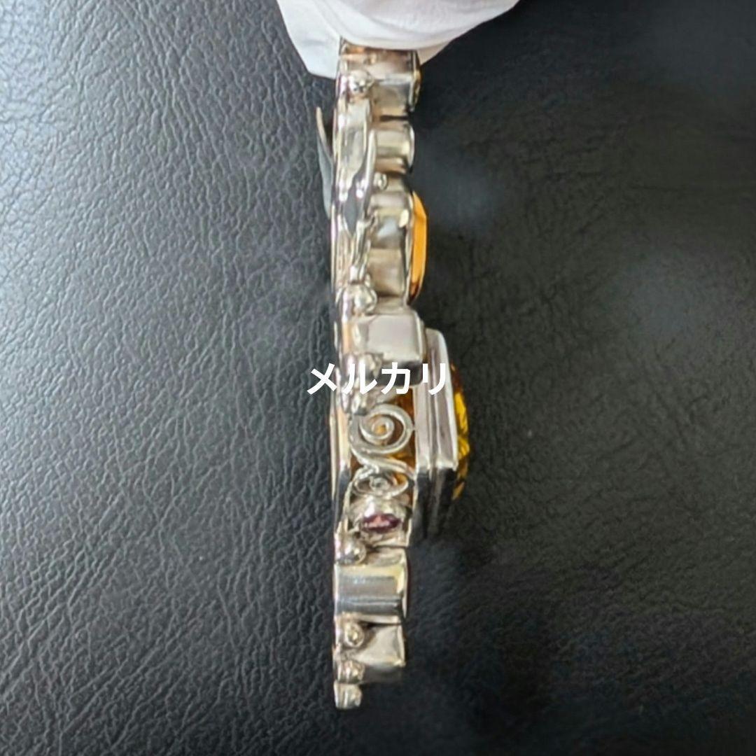 【希少】シャンカリ・ジュエリー ペンダントトップ シトリン＆レッドスピネル