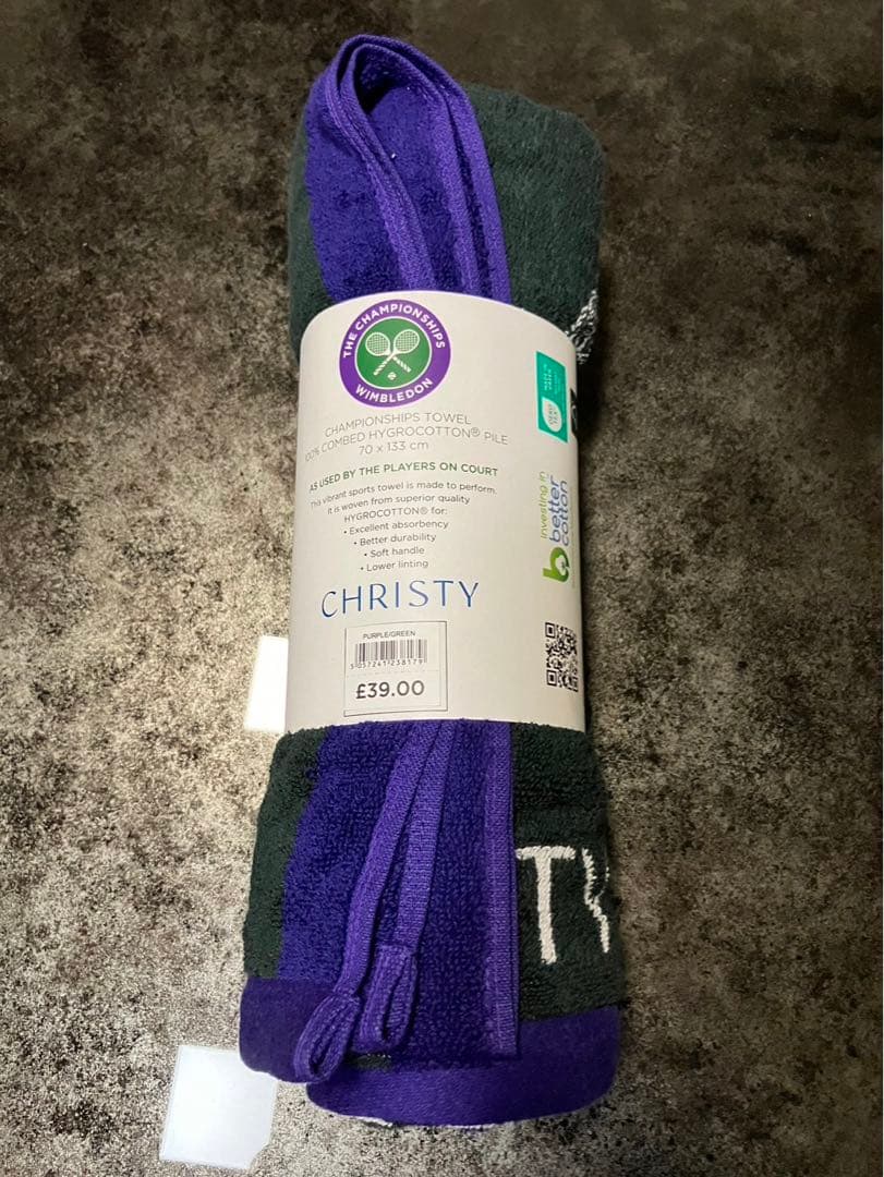 記念グッズ Wimbledon Championships Towel 2024