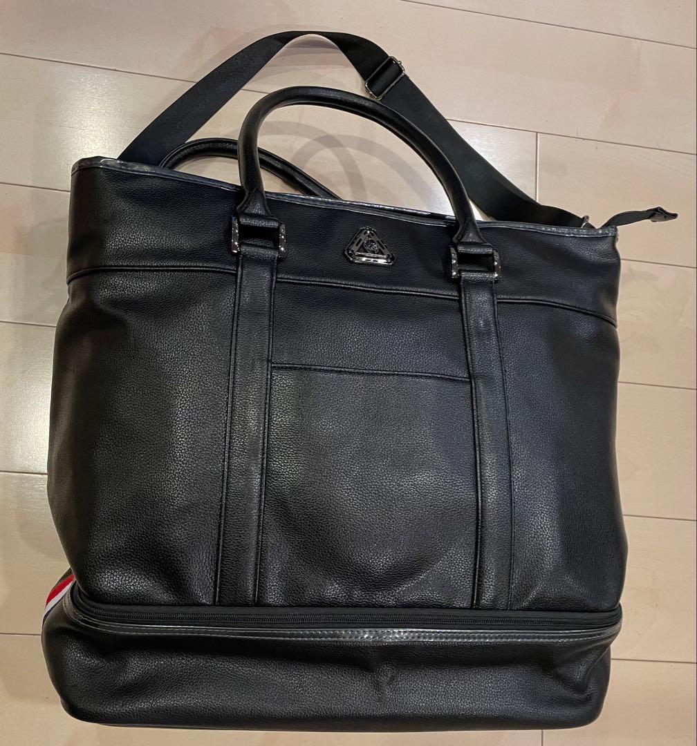 le coq sportif★黒★二層式★トートバッグ★ボストン★ショルダー付