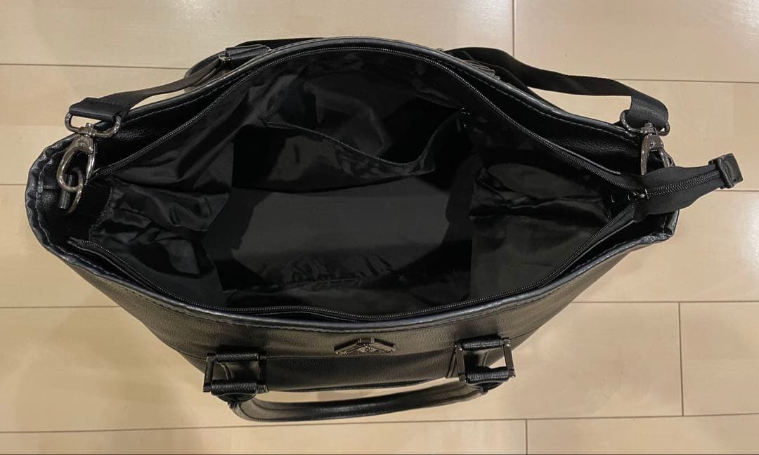 le coq sportif★黒★二層式★トートバッグ★ボストン★ショルダー付