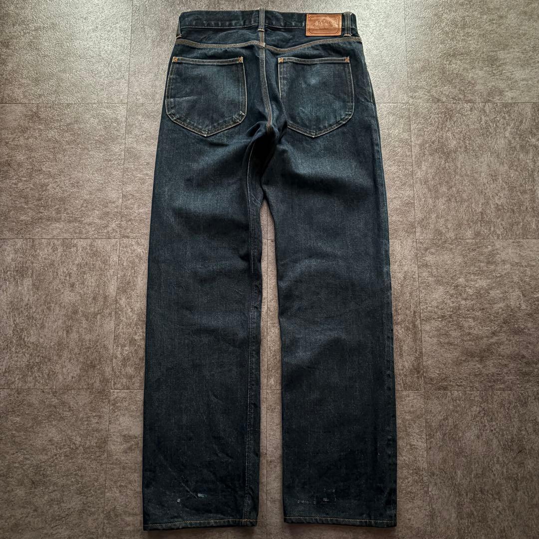 激レア グラッドハンド ストレートデニム 濃紺 ヒゲ 日本製 赤耳 y2k 30