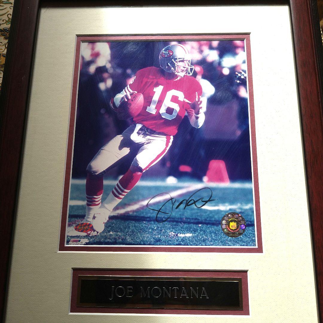 ジョー・モンタナサイン入り写真パネル