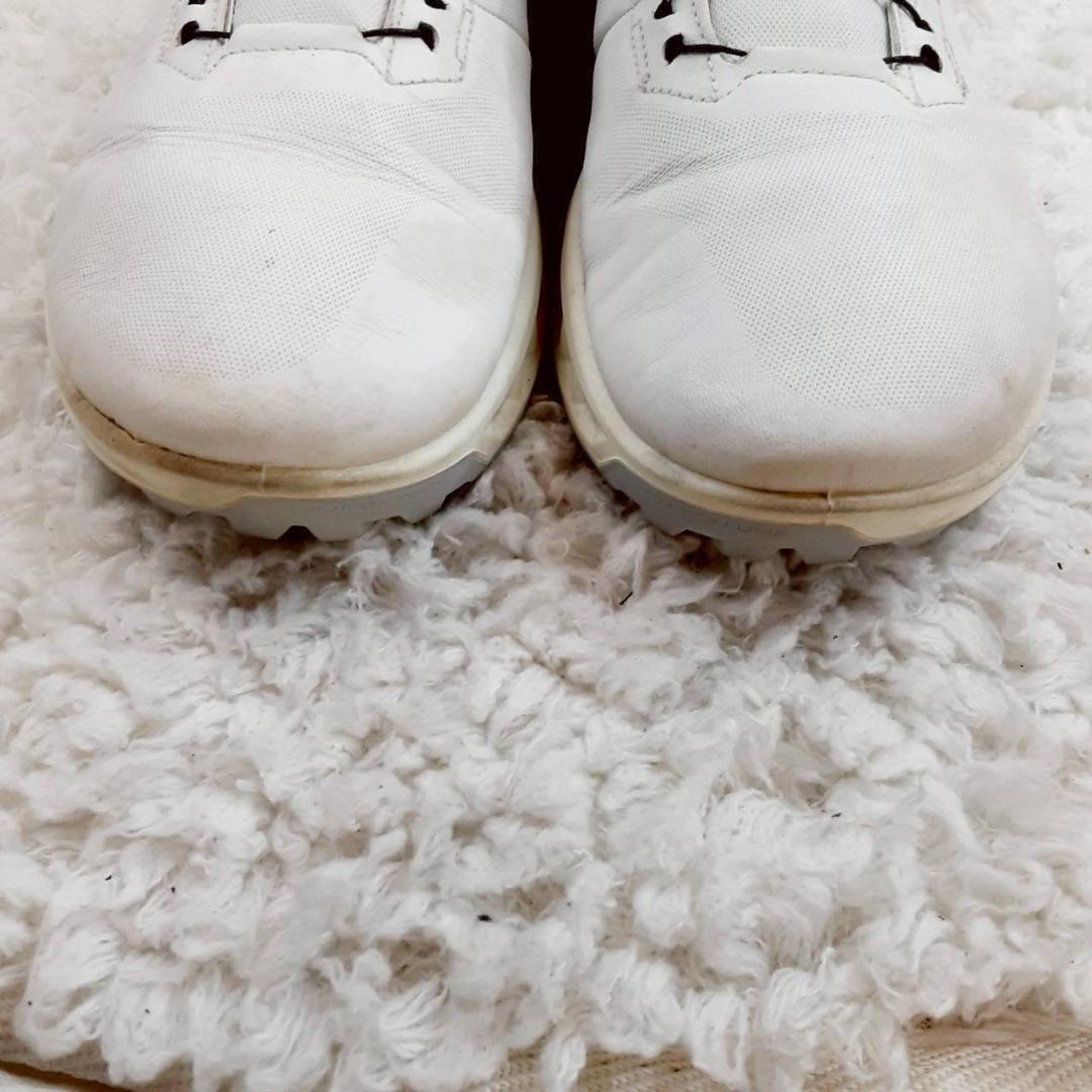 美品 28㎝◎ecco エコー ゴルフシューズ 白 GOLF BEOM C4
