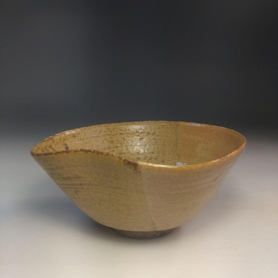 イ283 茶碗『菁光窯 利岡清光』『伊羅保茶碗　共箱』抹茶碗　茶道具