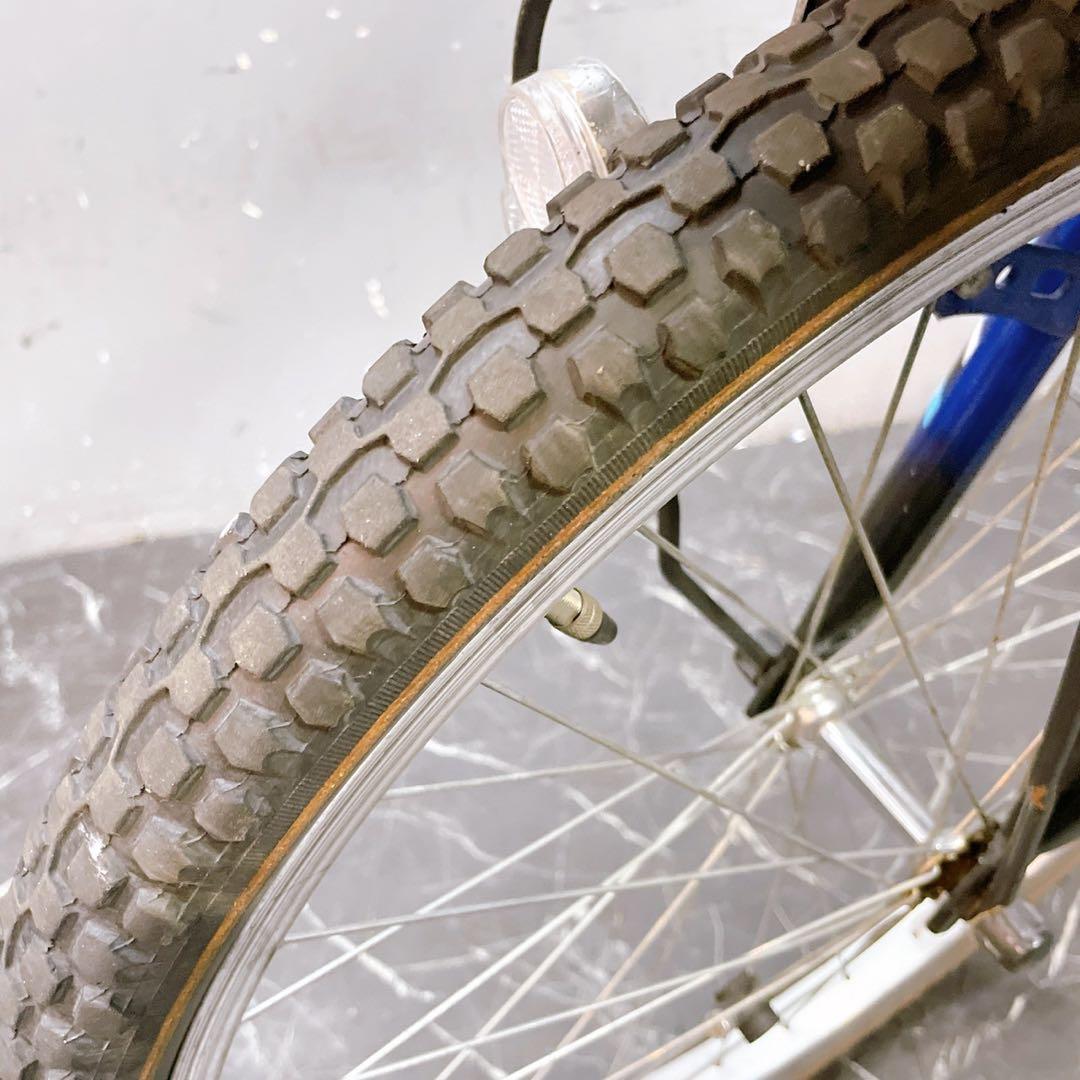 京都配送 鍵付き価格【924】《関西子供用自転車 パナソニック Zion ブルー