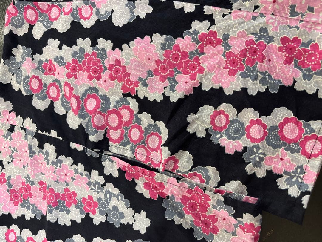 rowa's 浴衣ドレス 黒ピンク 兵児帯 地雷ギャル 姫ギャル y2k