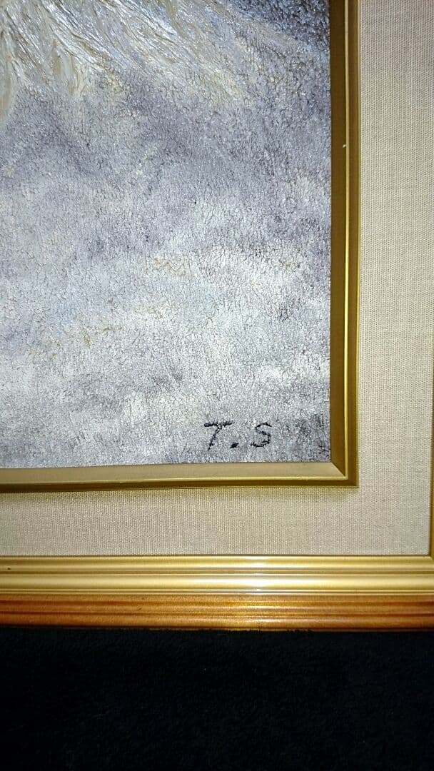 大開運 白富士 絵画 油絵 スピリチュアルアート 風水 幸運 運気アップ 金運