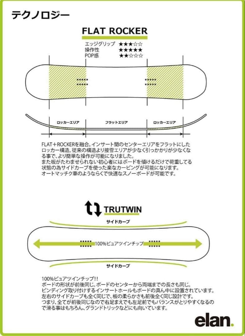 ELAN Misty Girls Rockerスノーボード